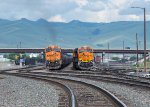 BNSF units Simmer in Helena Yard 